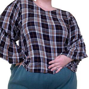 Maurices Flannel Boho Top Size XXL